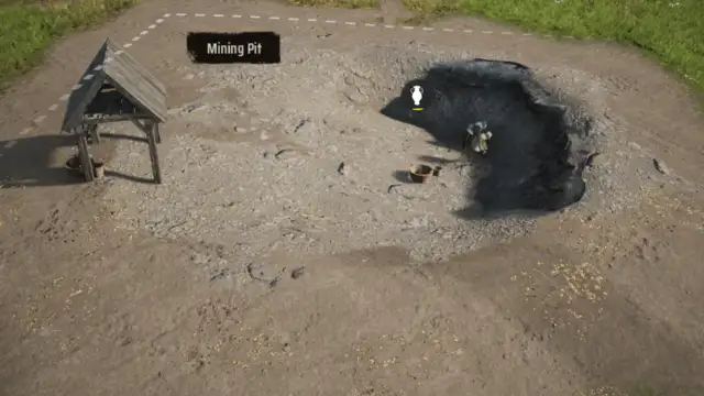 Mining pit in Manor Lords